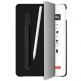 Macally Stand Pen Case - полиуретанов калъф и поставка с отделение за Apple Pencil за iPad 7 (2019) (черен) thumbnail 5