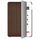 Macally Stand Case - полиуретанов калъф и поставка за iPad 7 (2019) (кафяв) thumbnail