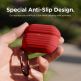 Elago Airpods Pro Waterproof Hang Case - водоустойчив силиконов калъф с карабинер за Apple Airpods Pro (червен) thumbnail 4