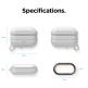 Elago Airpods Pro Waterproof Hang Case - водоустойчив силиконов калъф с карабинер за Apple Airpods Pro (бял-фосфор) thumbnail 8