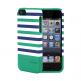 Prodigee Stripes Case - поликарбонатов слайдер кейс за iPhone SE, iPhone 5S, iPhone 5 (зелен) thumbnail 5