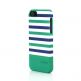 Prodigee Stripes Case - поликарбонатов слайдер кейс за iPhone SE, iPhone 5S, iPhone 5 (зелен) thumbnail 4