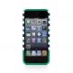 Prodigee Stripes Case - поликарбонатов слайдер кейс за iPhone SE, iPhone 5S, iPhone 5 (зелен) thumbnail 3