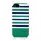 Prodigee Stripes Case - поликарбонатов слайдер кейс за iPhone SE, iPhone 5S, iPhone 5 (зелен) thumbnail