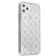 Guess Peony 4G Glitter Case - дизайнерски кейс с висока защита за iPhone 11 Pro (сребрист) thumbnail 5