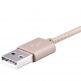 Devia Fashion MFI Lightning Data Cable 2m. - сертифициран плетен lightning кабел (200см.) за iPhone, iPad и iPod с Lightning вход (розово злато) thumbnail 2