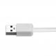 Comma Light Dural 2 in 1 Cable - универсален кабел с Lightning и MicroUSB конектори (бял) thumbnail 4