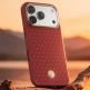 Удароустойчив кевларен кейс с MagSafe за iPhone 18 Pro, iPhone 17 Pro - Benks Magnetic Armor Pro Armor Grid Kevlar Metal Frame 600D Camera Control Button Case (red) thumbnail 8
