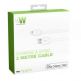 Just Wireless Lightning USB Cable - USB кабел за iPhone, iPad и устройства с Lightning порт (2 метра) thumbnail 3