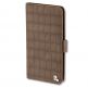 4smarts Ultimag Book Norwalk Croco Case - универсален кожен калъф с магнитно захващане за смартфони до 5.8 инча (кафяв) thumbnail