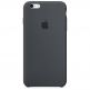 iPhone Silicone Case - тънък термополиуретанов силиконов кейс за iPhone 6, iPhone 6S (тъмносив) thumbnail
