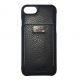 SLG Design D6 IMBL Case - кожен кейс (ествена кожа) за iPhone SE 2020, iPhone 7, iPhone 8 (черен) thumbnail 2