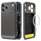 Удароустойчив силиконов (TPU) калъф с MagSafe за iPhone 18 Pro Max, iPhone 17 Pro Max - Spigen Rugged Armor MagSafe Case (сив) thumbnail