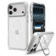 Хибриден кейс с висока степен на защита с MagSafe за iPhone 18 Pro Max, iPhone 17 Pro Max - Spigen Ultra Hybrid Optik S MagSafe (clear silver) thumbnail