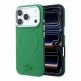 Хибриден удароустойчив кейс с MagSafe за iPhone 18 Pro Max, iPhone 17 Pro Max - Lacoste PVC Petit Pique Semi Wrap Embossed MagSafe Case (estragon) thumbnail