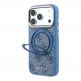 Дизайнерски кожен кейс с MagSafe за iPhone 18 Pro, iPhone 17 Pro - Guess PU 4G Ring Stand MagSafe Leather Hard Case (blue) thumbnail 2