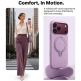 Силиконов (TPU) калъф с вградена поставка и MagSafe за iPhone 18 Pro Max, iPhone 17 Pro Max - Torras Ostand Q3 Silicone MagSafe Case (purple) thumbnail 4