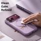 Силиконов (TPU) калъф с вградена поставка и MagSafe за iPhone 18 Pro Max, iPhone 17 Pro Max - Torras Ostand Q3 Silicone MagSafe Case (purple) thumbnail 6
