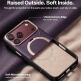 Кожен кейс с MagSafe и вградена поставка за iPhone 18 Pro, iPhone 17 Pro - Torras Ostand Q3 VegSkin MagSafe Case (purple) thumbnail 5