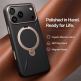 Кожен кейс с MagSafe и вградена поставка за iPhone 18 Pro, iPhone 17 Pro - Torras Ostand Q3 VegSkin MagSafe Case (black) thumbnail 5