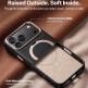 Кожен кейс с MagSafe и вградена поставка за iPhone 18 Pro, iPhone 17 Pro - Torras Ostand Q3 VegSkin MagSafe Case (black) thumbnail 7