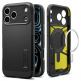 Хибриден кейс с най-висока степен на защита с MagSafe за iPhone 18 Pro, iPhone 17 Pro - Spigen Tough Armor T MagSafe Case (черен) thumbnail 2