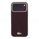 Дизайнерски кожен кейс с MagSafe за iPhone 18 Pro, iPhone 17 Pro - Lacoste PU Champs Elysees Gold Logo MagSafe Leather Hard Case (burgundy) thumbnail 3