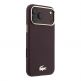 Дизайнерски кожен кейс с MagSafe за iPhone 18 Pro, iPhone 17 Pro - Lacoste PU Champs Elysees Gold Logo MagSafe Leather Hard Case (burgundy) thumbnail 4