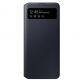 Samsung Galaxy S-View Wallet Cover EF-EA715PB - оригинален калъф през който виждате информация от дисплея за Samsung Galaxy A71 (черен) thumbnail