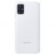 Samsung Galaxy S-View Wallet Cover EF-EA515PW - оригинален калъф през който виждате информация от дисплея за Samsung Galaxy A51 (бял) thumbnail 2