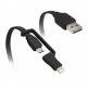 Tylt Flip Duo Charge & Sync Lightning and MicroUSB - кабел 2в1 за Apple и MicroUSB устройства thumbnail