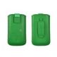 Telone Deko 1 Pouch Size 13 - вертикален кожен калъф, тип джоб с лента за издърпване за LG G3 Mini, Nokia 625/730/900/920, Galaxy Alpha/S3/S4, Sony E3 и други (зелен) thumbnail 2