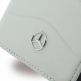 Mercedes-Benz Folio Case - кожен калъф (естествена кожа), тип портфейл за iPhone SE 2020, iPhone 7, iPhone 8 (сив) thumbnail 3
