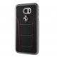 Ferrari Genuine Leather Hard Case - дизайнерски кожен кейс за Samsung Galaxy S7 Edge (черен) thumbnail