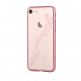 Devia Crystal Papillon Case - поликрабонатов кейс за iPhone SE 2020, iPhone 7, iPhone 8 (с кристали Сваровски) (розово злато) thumbnail