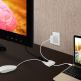 Macally USB-C Multiport Adapter 4K - адаптер за свързване от USB-C към HDMI 4K, USB-C, USB-A (бял) thumbnail