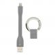 4smarts KeyRing Lightning Cable - кабел тип ключодържател за всички устройства с Lightning конектор (10 см) thumbnail 3