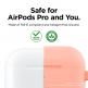 Elago Airpods Original Hang Silicone Case - силиконов калъф с карабинер за Apple Airpods Pro (оранжев) thumbnail 3