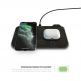 ZENS Liberty Wireless Charger Kvadrat Fabric Edition - двойна станция за безжично зареждане на Qi съвместими устройства (черен) thumbnail 3
