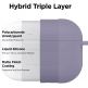 Elago Airpods Pro Liquid Hybrid Hang Case - твърд силиконов кейс с карабинер за Apple Airpods Pro (тъмнолилав) thumbnail 4