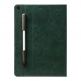 SwitchEasy CoverBuddy Folio Case - кожен кейс с поставка и отделение за Apple Pencil за iPad 7 (2019) (тъмнозелен) thumbnail 2