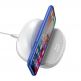 Baseus Horizontal Desktop Wireless Charger (WXHSG-02) - поставка (пад) за безжично зареждане с технология за бързо зареждане за Qi съвместими устройства (бял) thumbnail 4