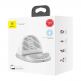 Baseus Horizontal Desktop Wireless Charger (WXHSG-02) - поставка (пад) за безжично зареждане с технология за бързо зареждане за Qi съвместими устройства (бял) thumbnail 8