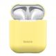 Baseus Super Thin Silica Gel Case - силиконов калъф за Apple Airpods & Apple Airpods 2 (жълт) thumbnail 5