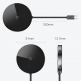 Baseus USB-C Circular Mirror Wireless Charger Hub (WXJMY-0G) - мултифункционален хъб за свързване на допълнителна периферия за устройства с USB-C и пад за безжично зареждане (тъмносив) thumbnail 9