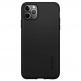 Spigen Thin Fit Classic Case - качествен тънък матиран кейс за iPhone 11 Pro (черен) thumbnail 2