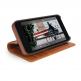 TwelveSouth Journal - луксозен кожен калъф тип портфейл за iPhone SE (2020), iPhone 8, iPhone 7 (кафяв) thumbnail 3
