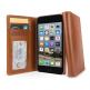 TwelveSouth Journal - луксозен кожен калъф тип портфейл за iPhone SE (2020), iPhone 8, iPhone 7 (кафяв) thumbnail 4