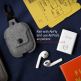 TwelveSouth AirSnap Leather Case - кожен калъф (ествествена кожа) за Apple Airpods (сив) thumbnail 2