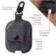 TwelveSouth AirSnap Leather Case - кожен калъф (ествествена кожа) за Apple Airpods (тъмносив) thumbnail 2